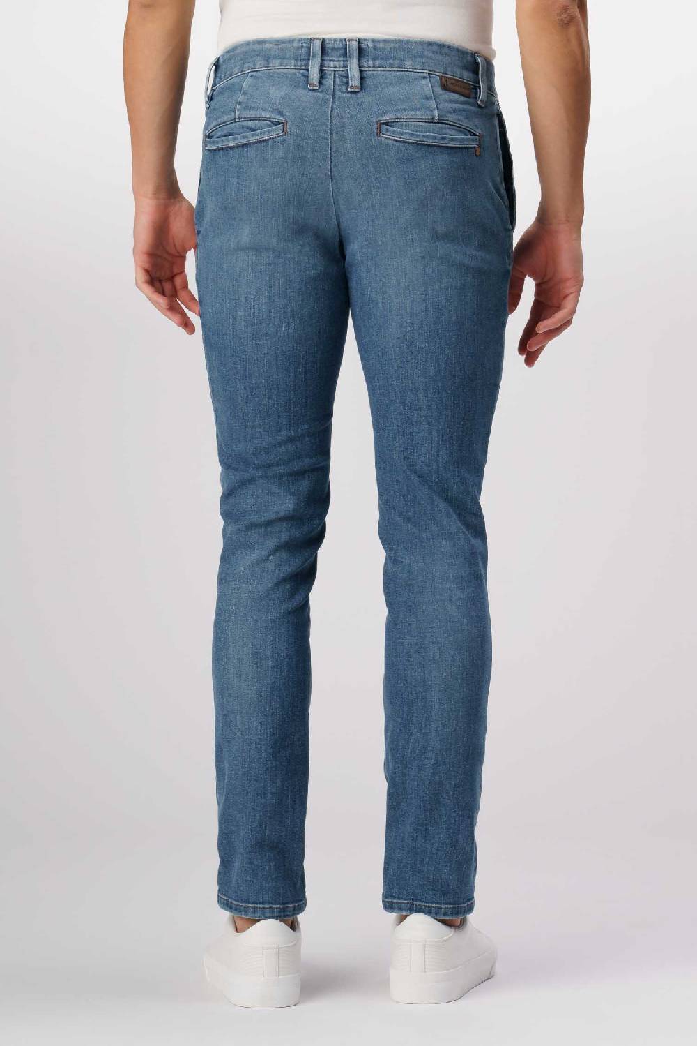Jeckerson Jack- Pantalone chino in comfort denim blu medio Offerte