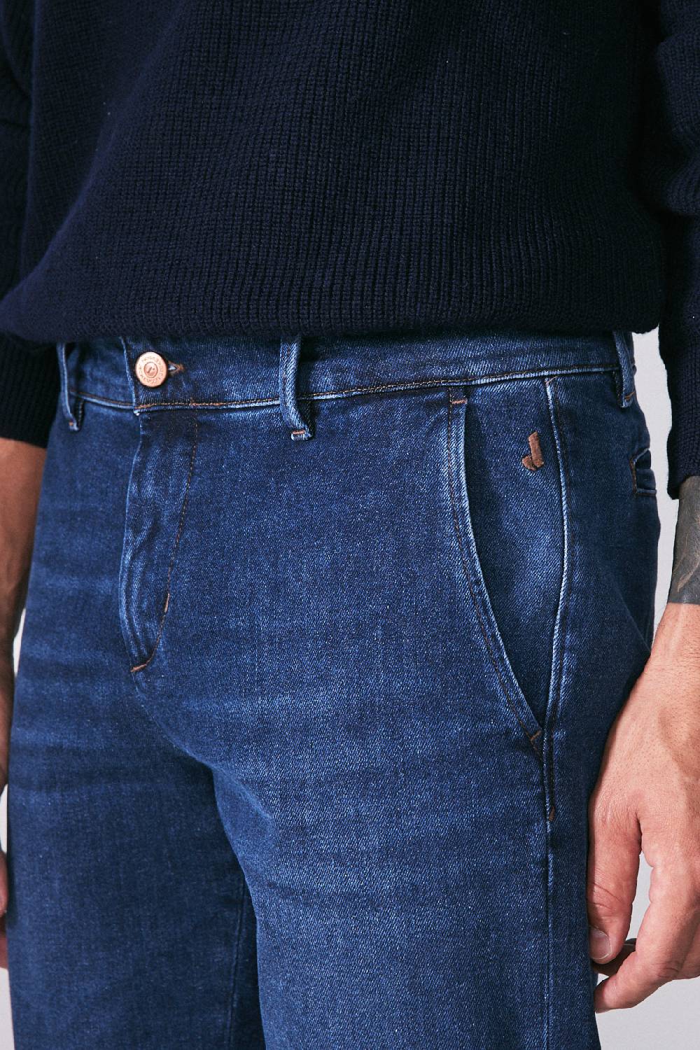Jeckerson Chino tasca america in denim blu scuro Grande vendita
