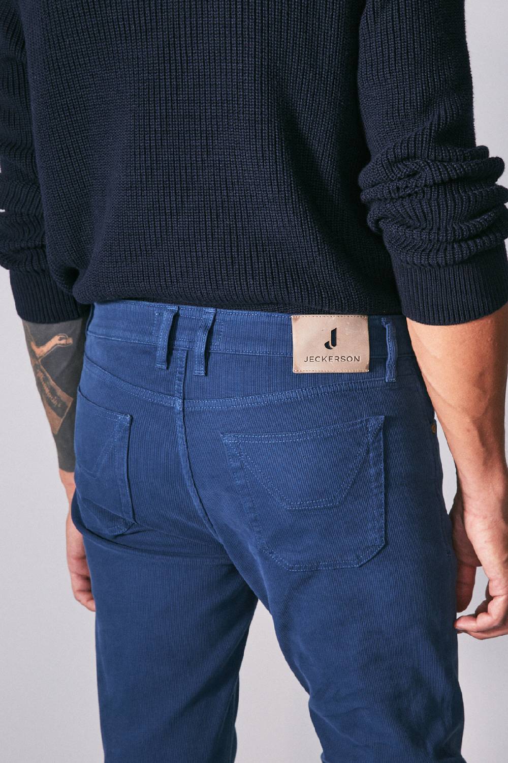 Jeckerson Pantalone slim fit in cotè de cheval Offerta Pasqua