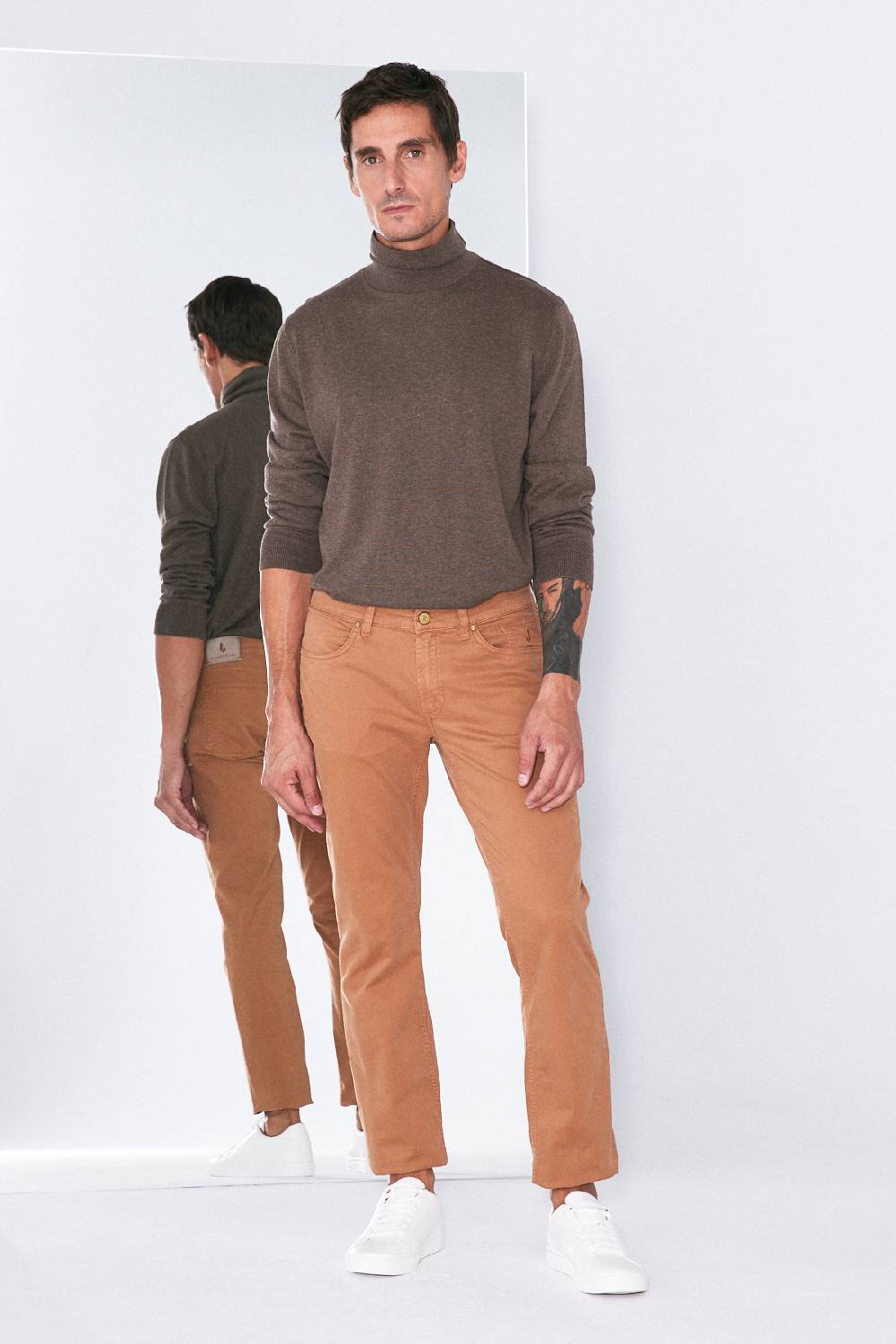 Jeckerson Pantalone slim in gabardina stretch Offerta Giorno del Papà