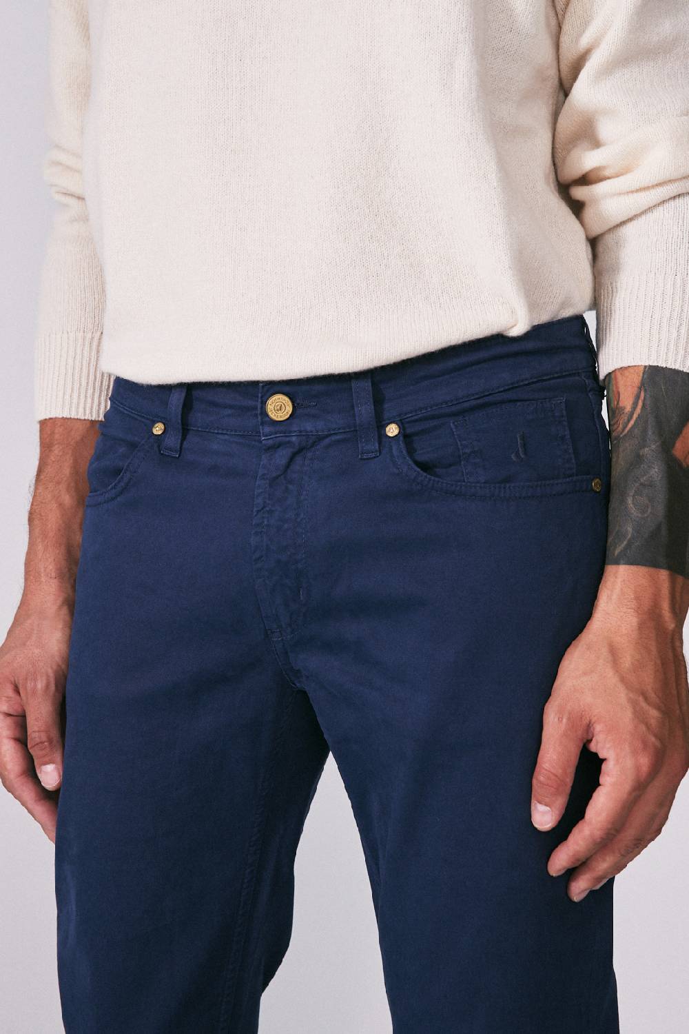 Jeckerson Pantalone slim in gabardina stretch Offerta Giorno del Papà