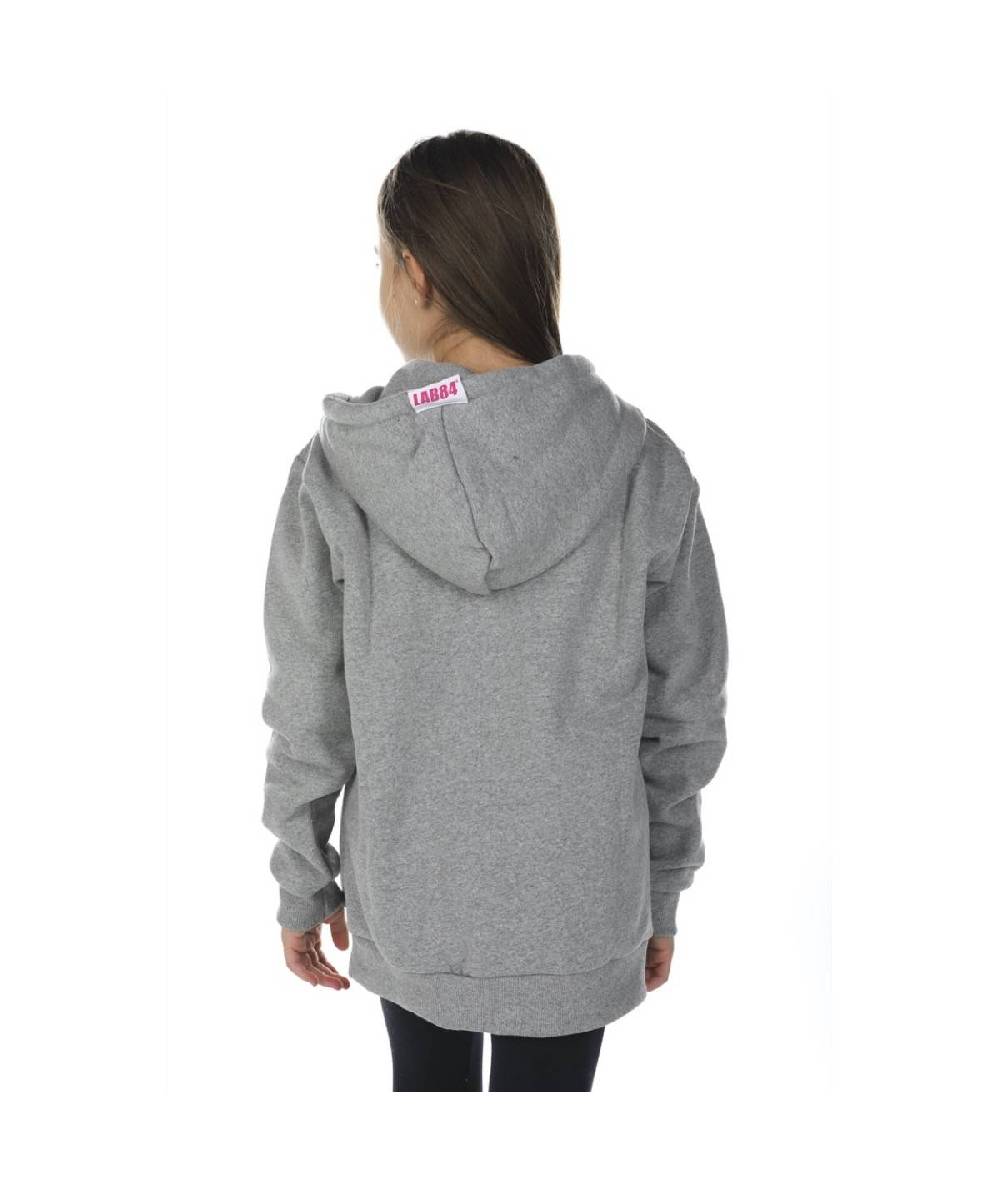Lab84 FELPA ZIP+CAPPUCCIO +PATCH Vendita Economica