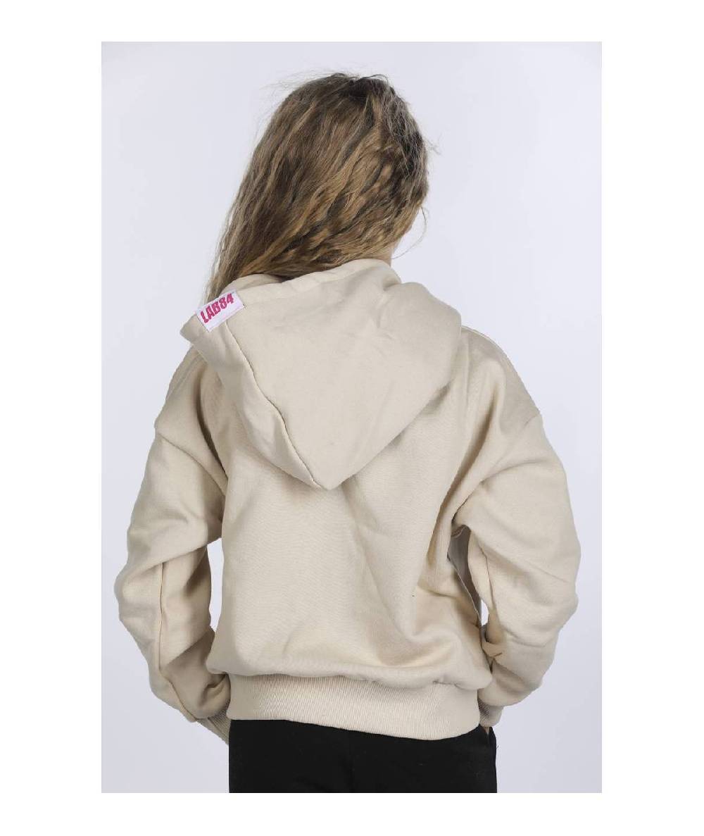 Lab84 FELPA CROP TOP CAPPUCCIO OVER 2025