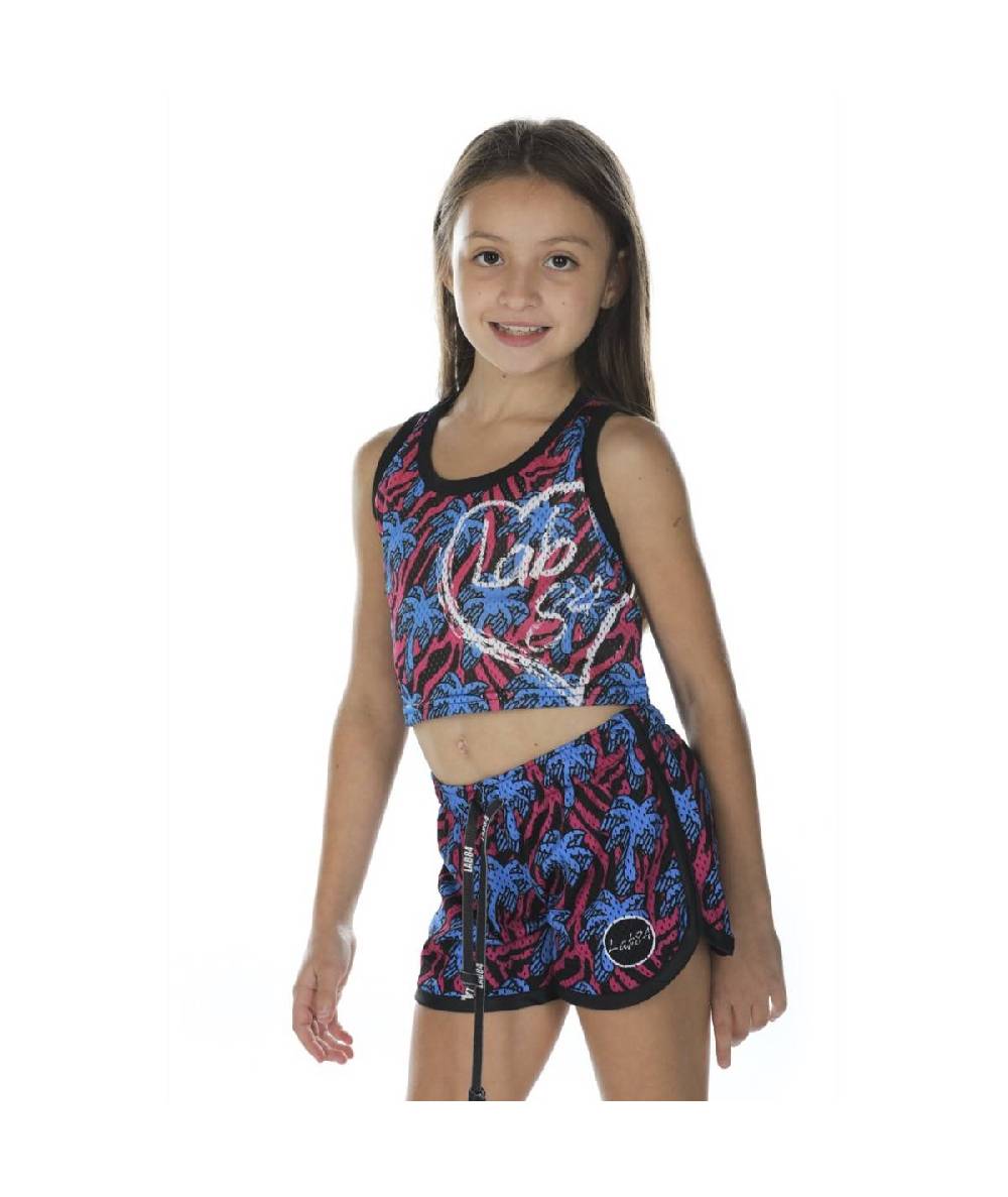 Lab84 CANOTTA CROP TOP MESH Prezzo Ridotto