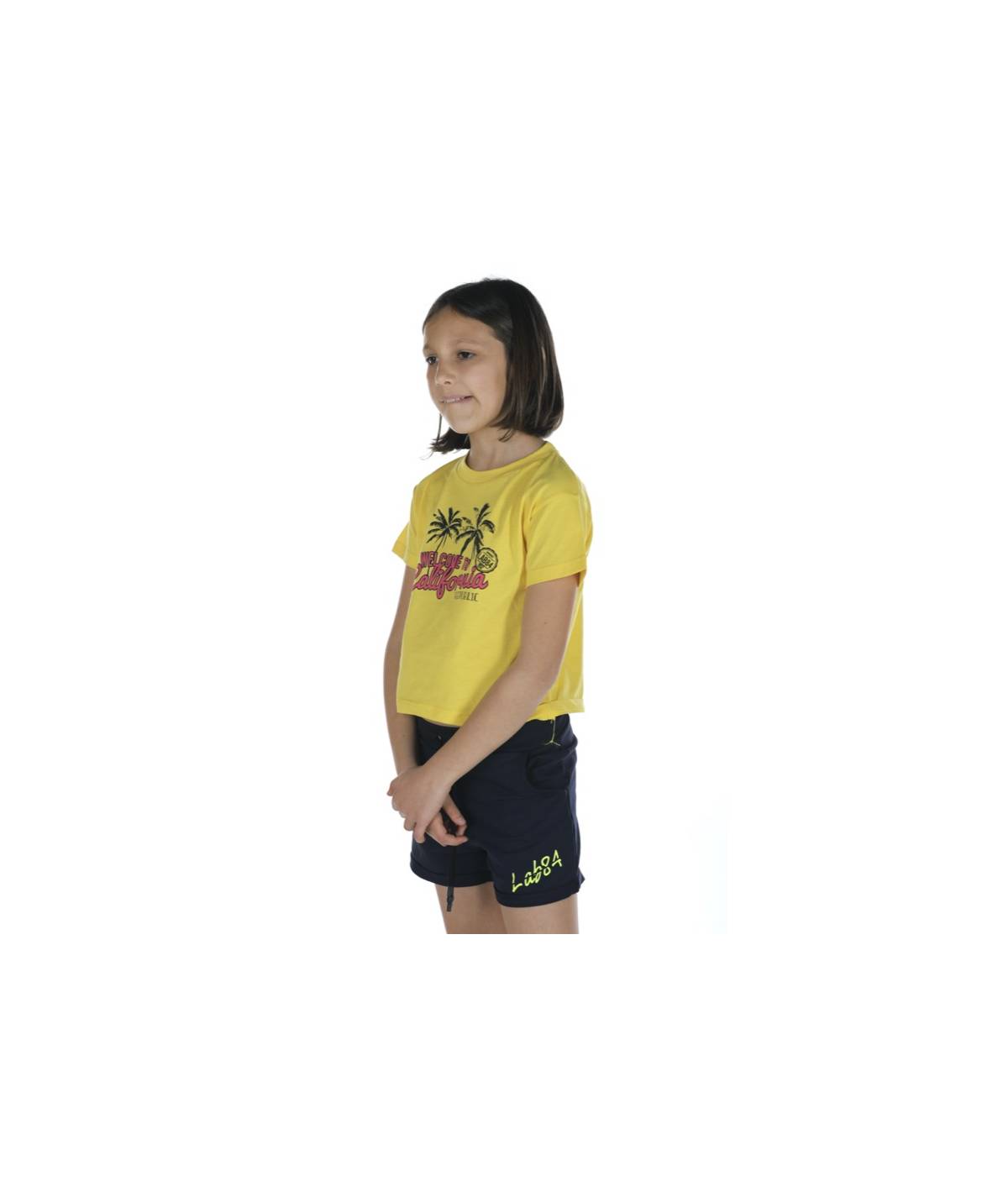 Lab84 T-SHIRT CROP TOP Moda