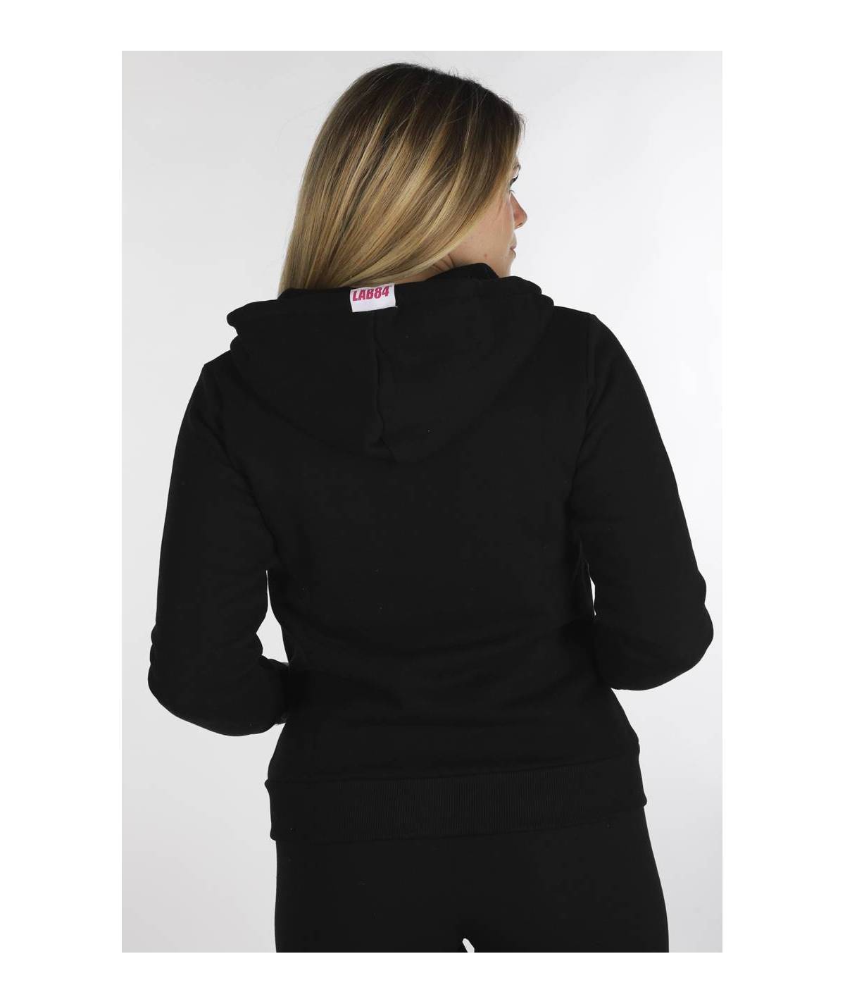 Lab84 FELPA FULL ZIP CAPP.+TASCA FILO+CERNIERA Promozione Limitata