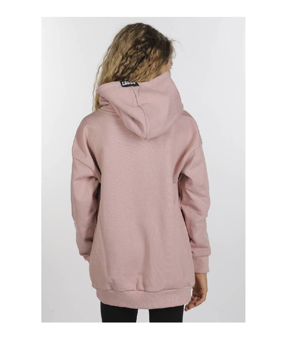 Lab84 FELPA CAPPUCCIO OVER Sconto