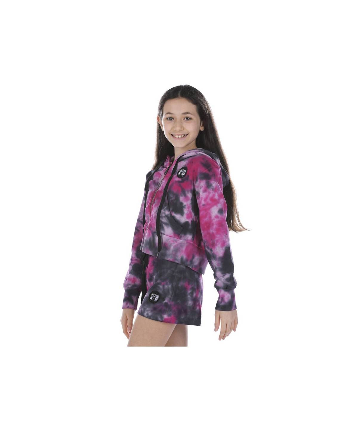 Lab84 FELPA ZIP CROP TOP Saldi