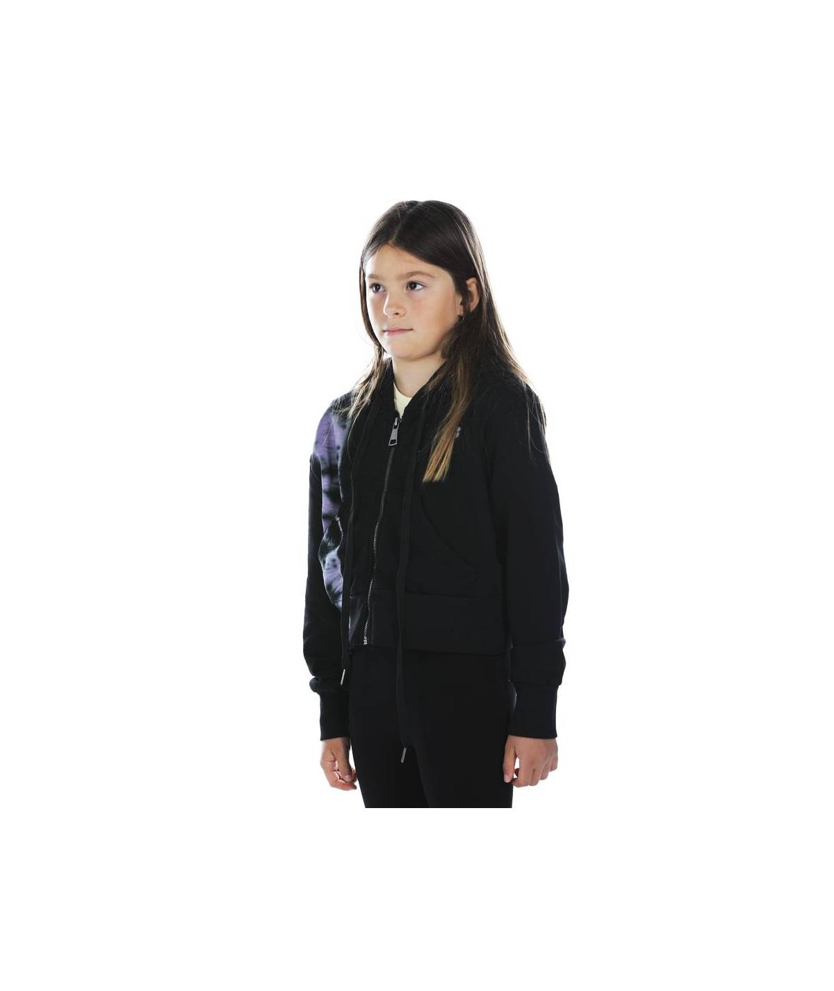 Lab84 FELPA ZIP CROP TOP Hotsell