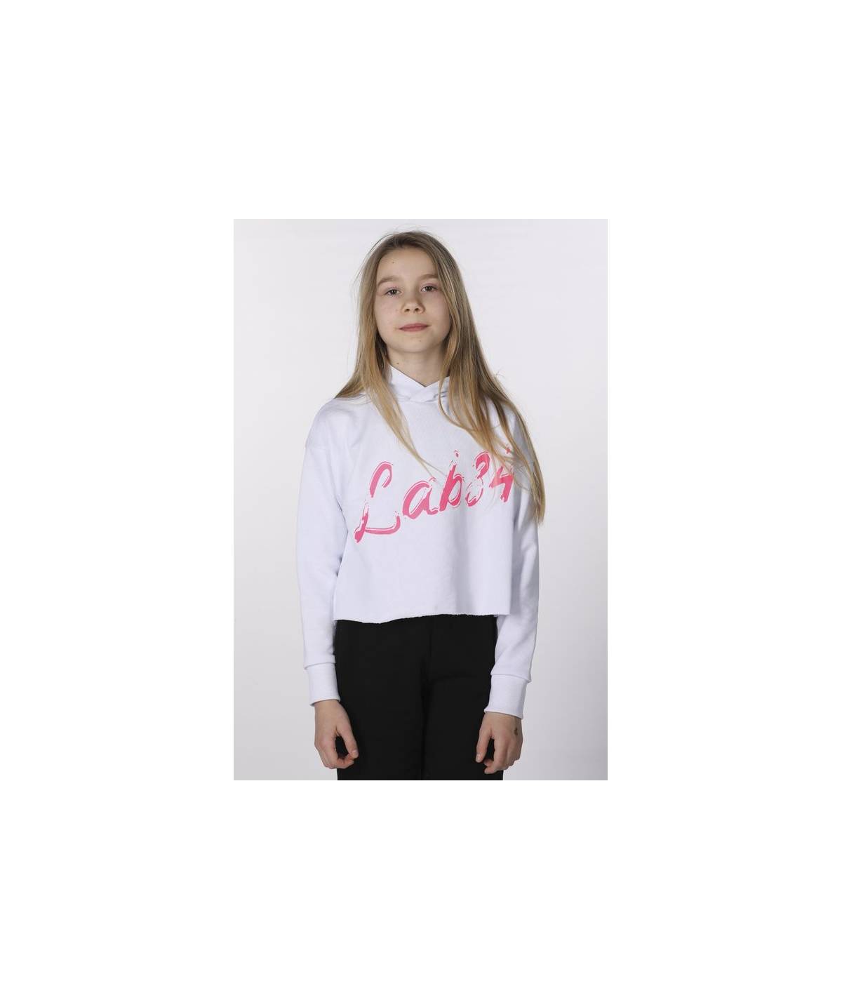 Lab84 CROP TOP CAPPUCCIO Consegna Veloce
