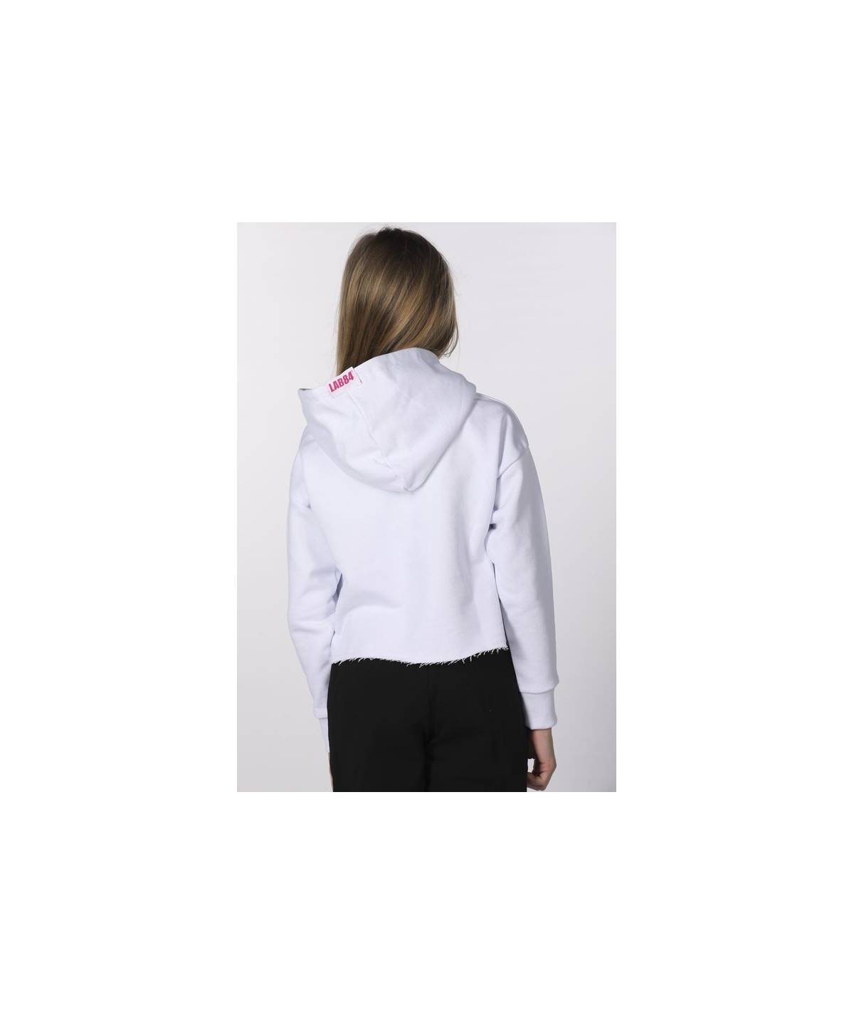 Lab84 CROP TOP CAPPUCCIO Consegna Veloce