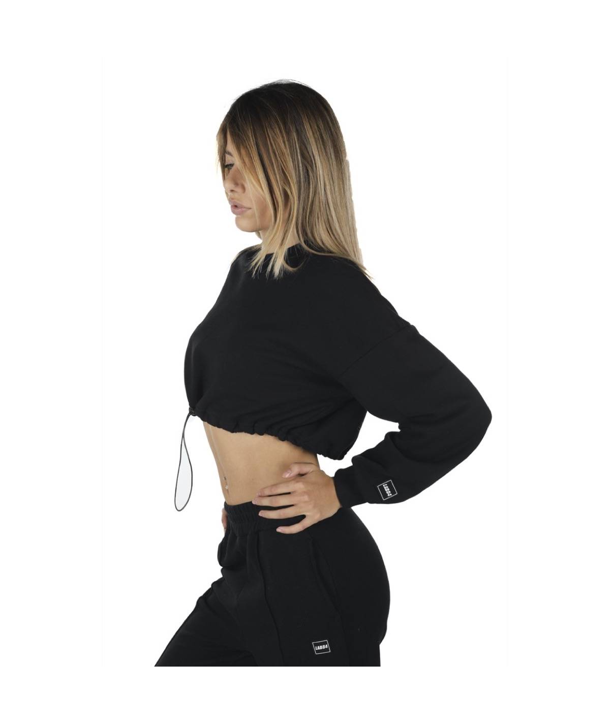 Lab84 FELPA CROP TOP Vendita Calda