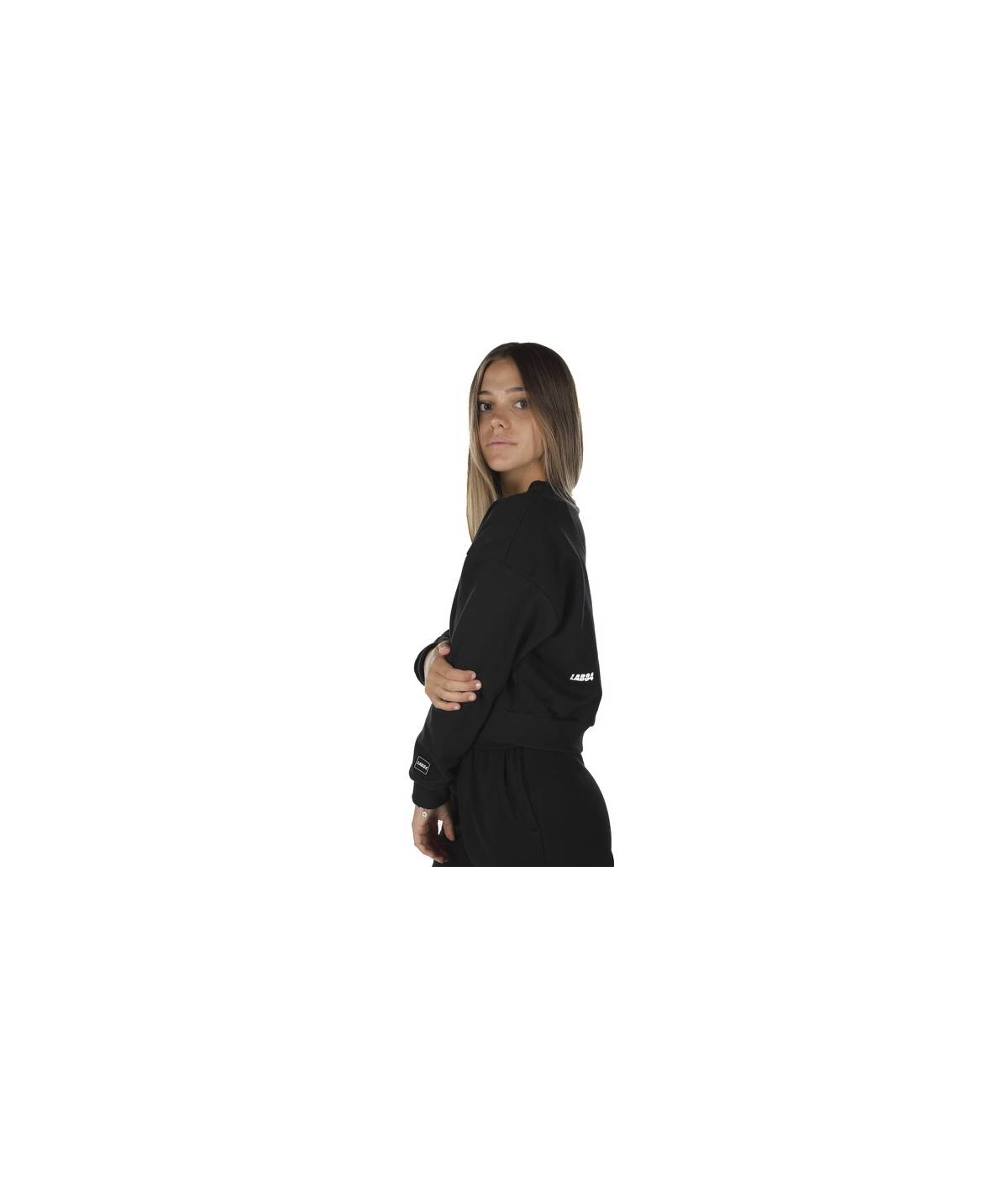 Lab84 FELPA CROP TOP GIROCOLLO Offerte