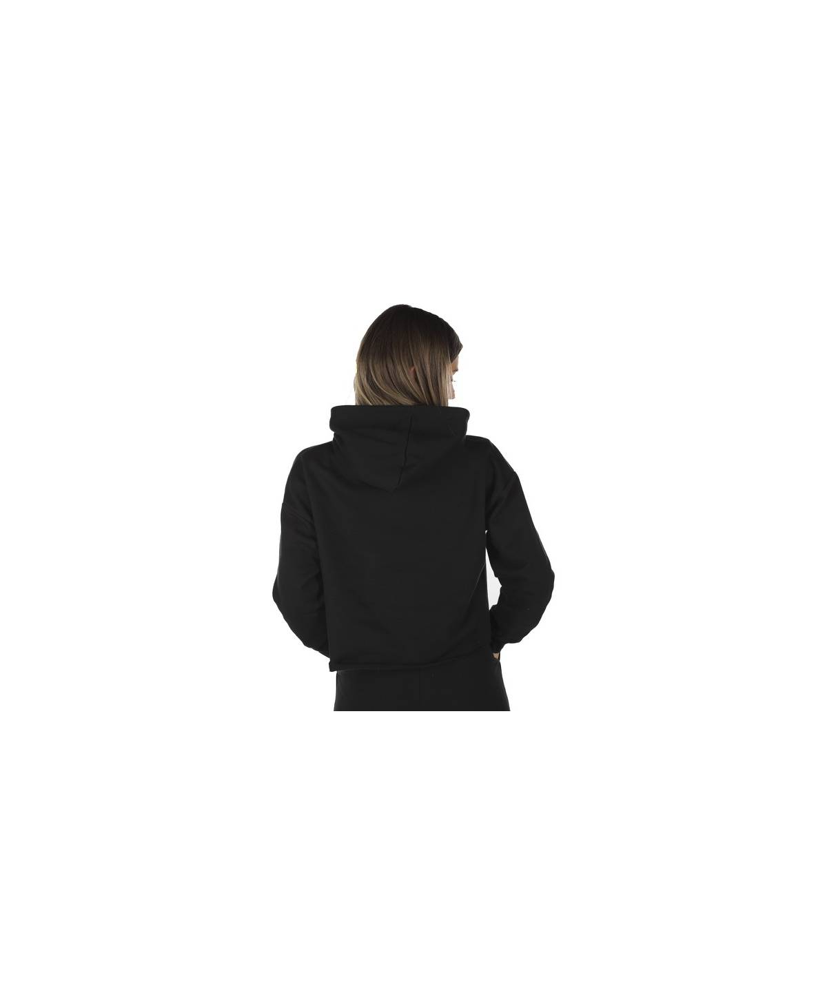 Lab84 FELPA CROP TOP CAPPUCCIO Vendita Calda