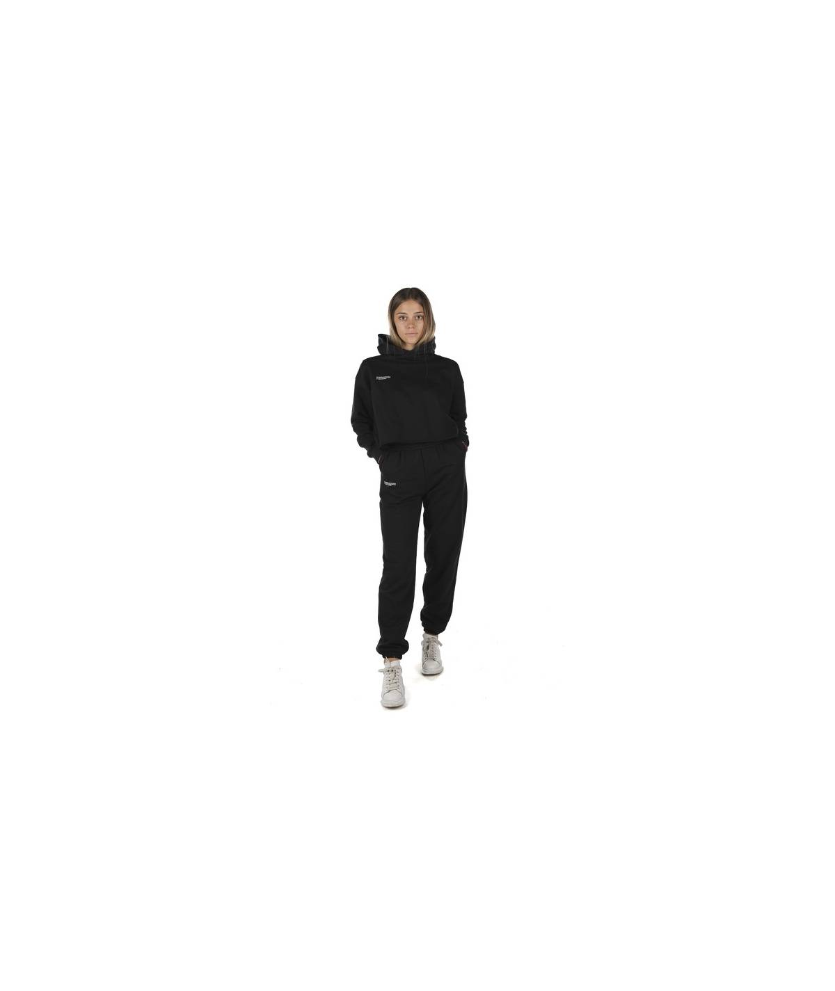 Lab84 FELPA CROP TOP CAPPUCCIO Vendita Calda