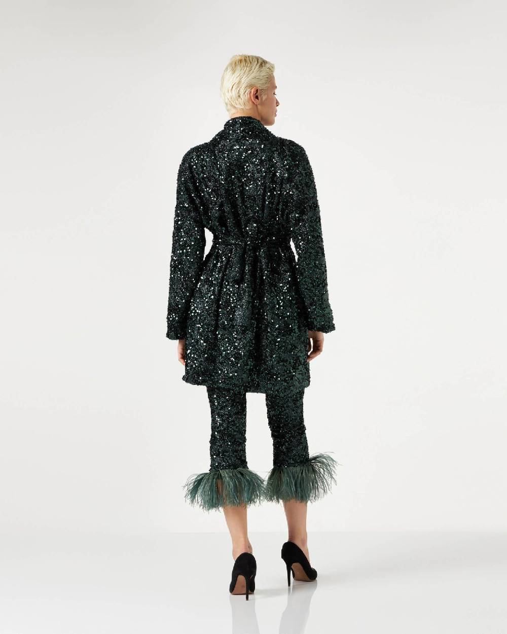 Le Twins Emma Paillettes Lurex Verde Offerte esclusive