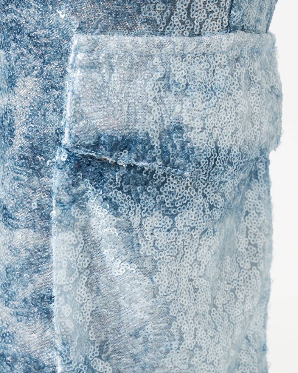 Le Twins Roby Paillettes Jeans Celeste Latest stili
