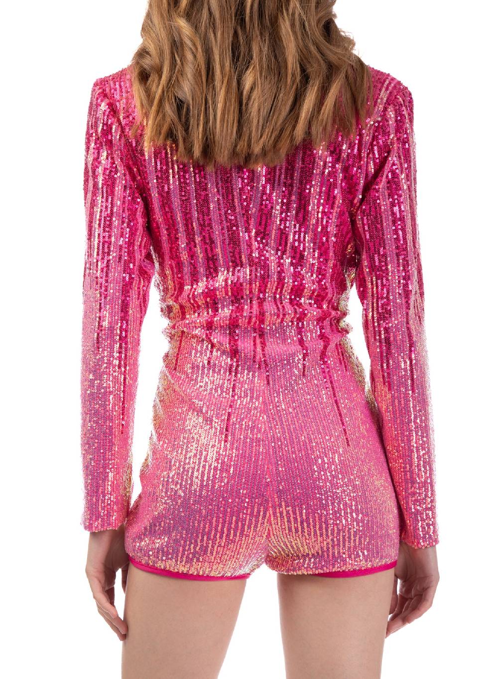 Le Volière Jumpsuit di paillettes rosa degradè Offerta per la Festa della Mamma
