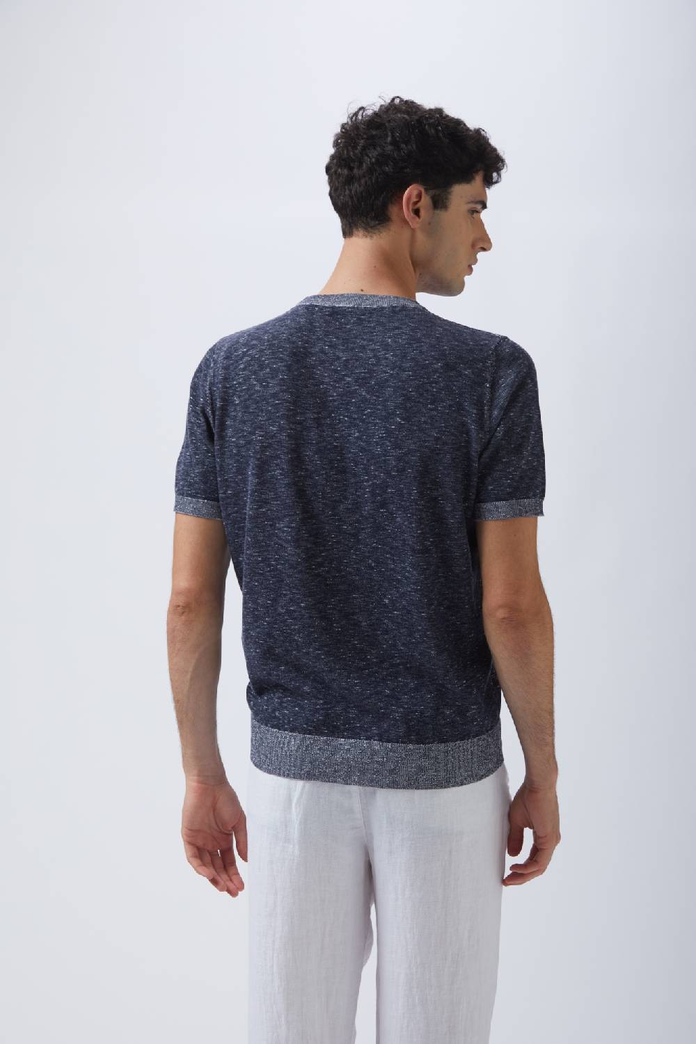 Kangra Cashmere Girocollo Mezza Manica Vanise' Fiammato In Vendita