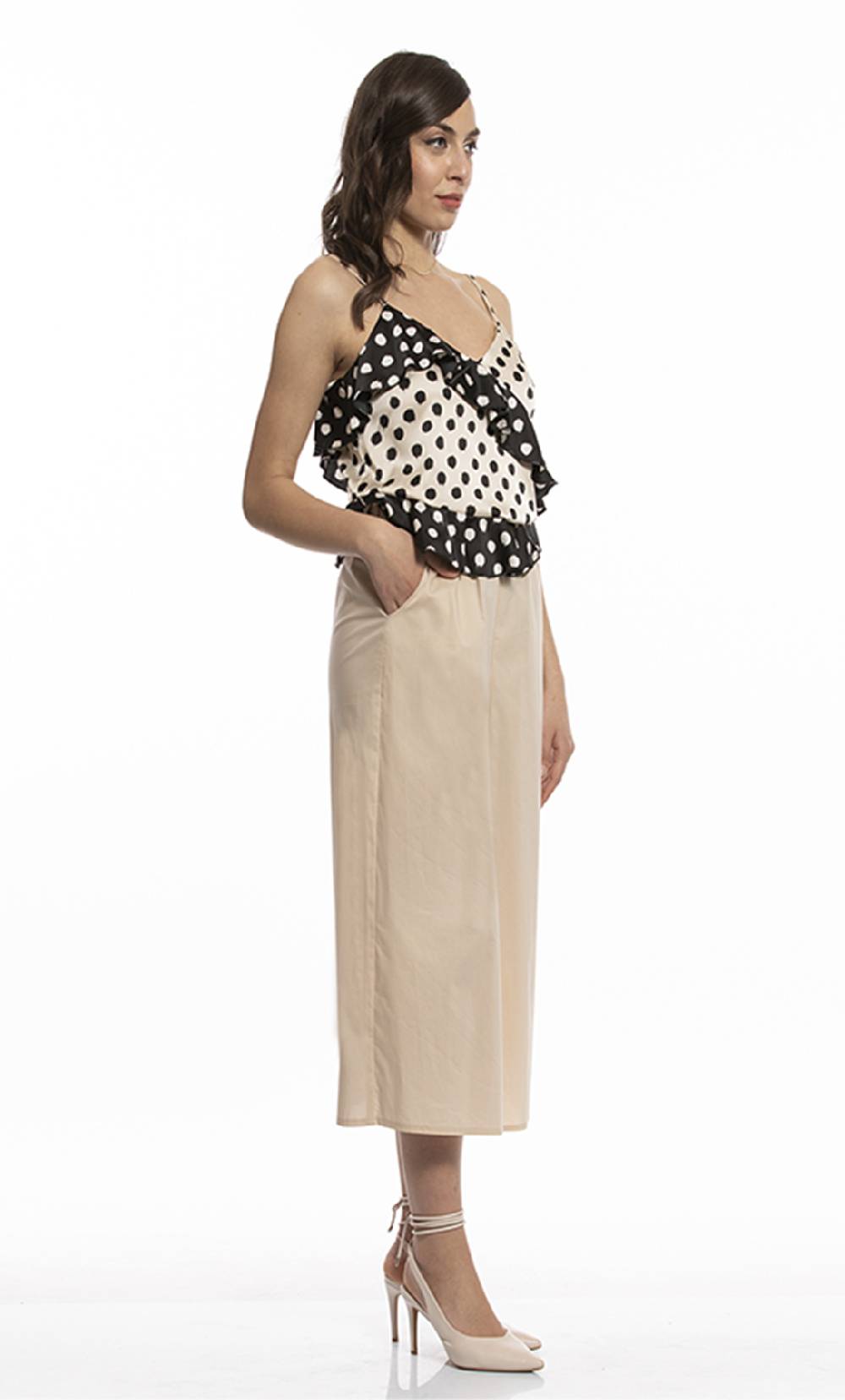 Koralline TOP A BALZE IN STAMPA POIS Sconto