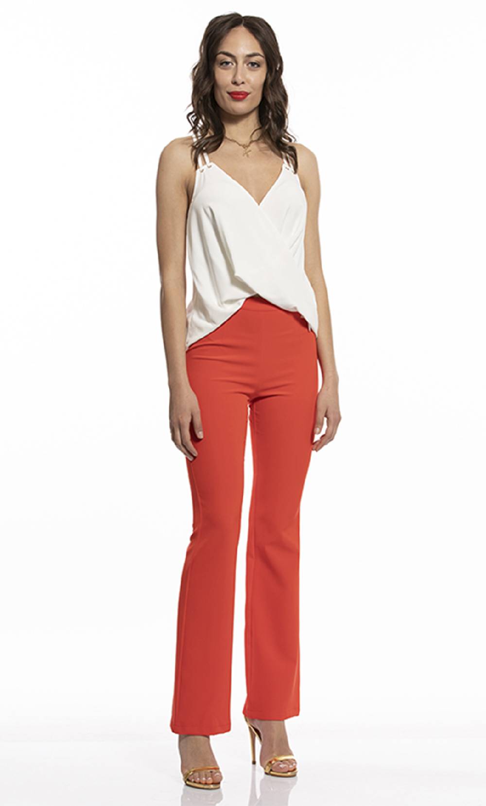 Koralline TOP CON TWIST DAVANTI Economico