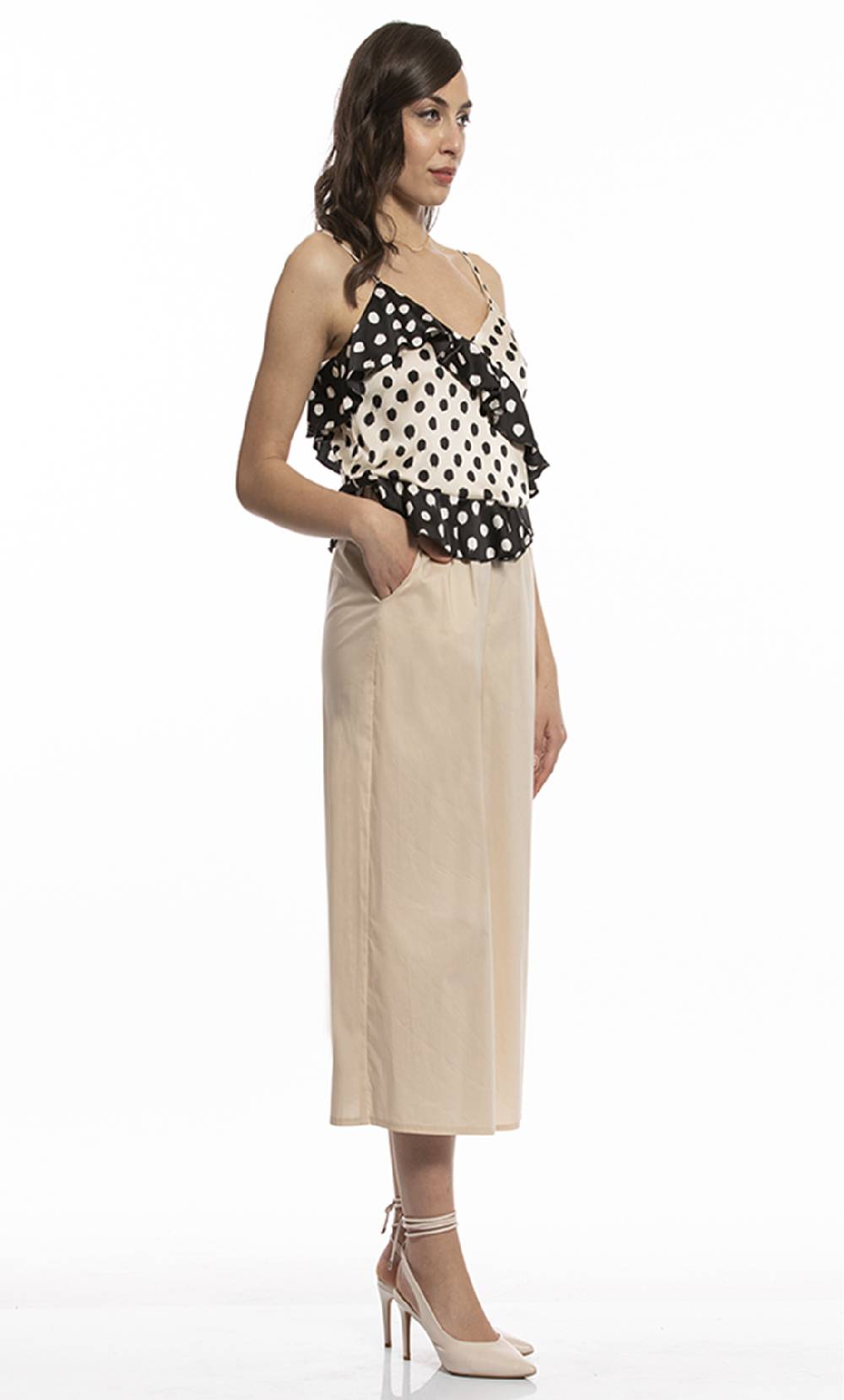 Koralline GONNA/PANTALONE IN POPELINE Italy