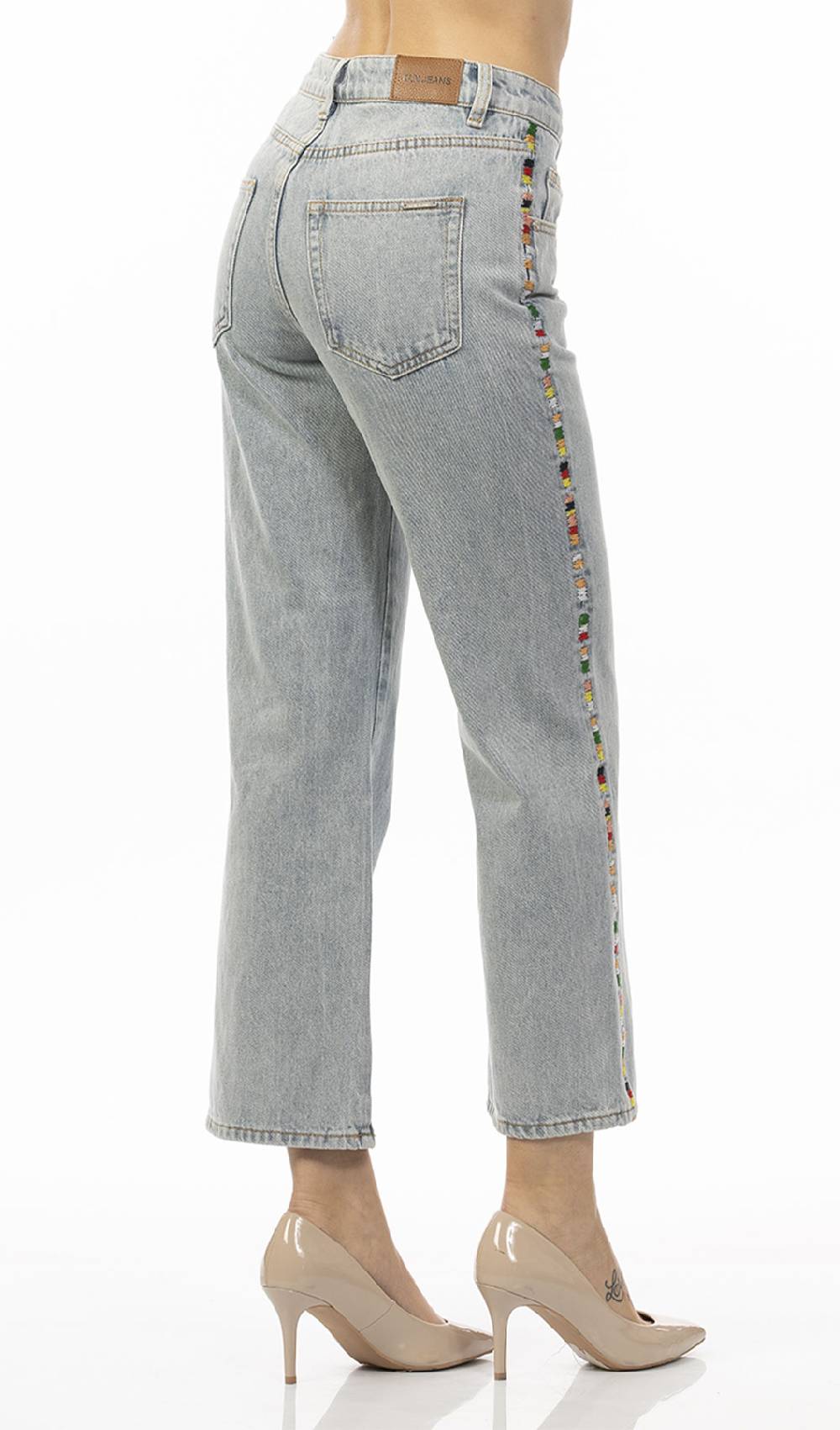Koralline JEANS CON RICAMO ALLE TASCHE Soddisfazione Garantita