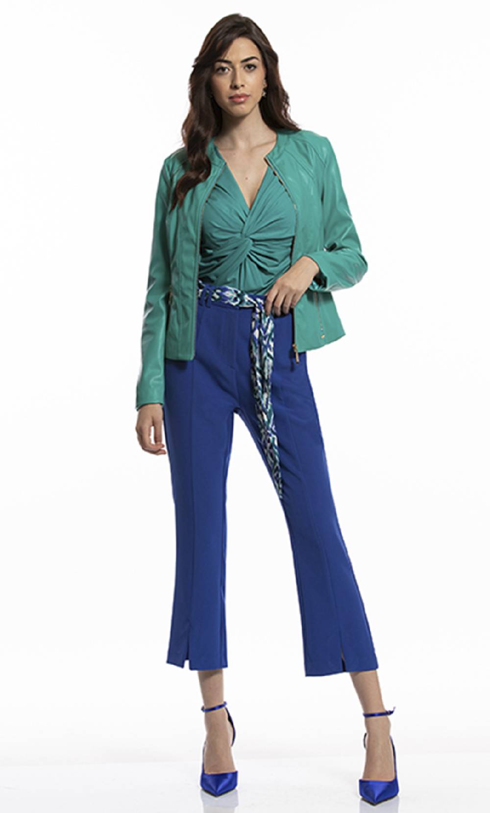 Koralline PANTALONE CON FUSCIACCA IN TESSUTO STAMPATO Vendite Flash