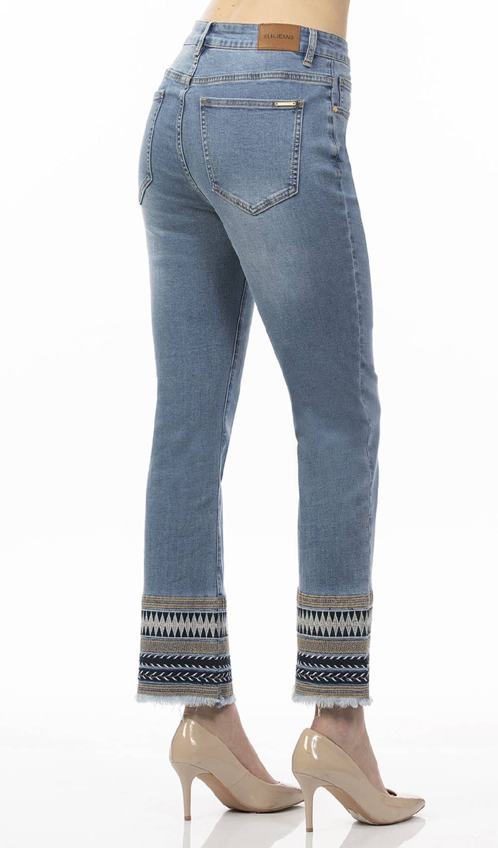 Koralline JEANS CON RICAMO AL FONDO Moda