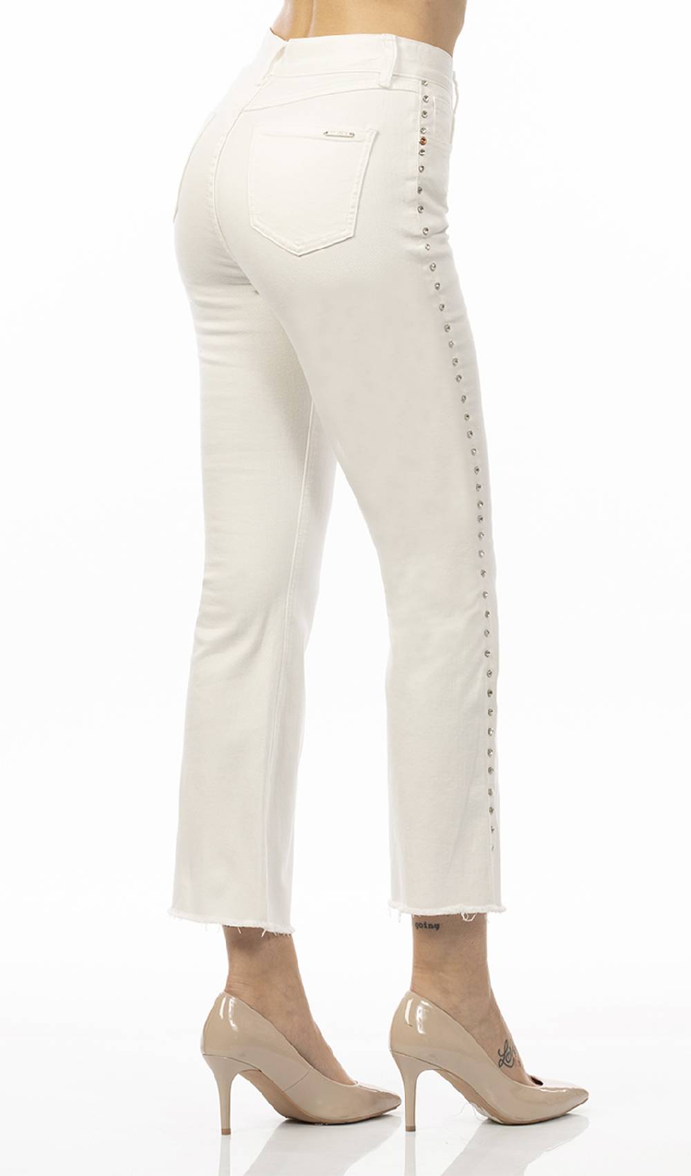 Koralline JEANS CON CASTONI DI LATO Italy