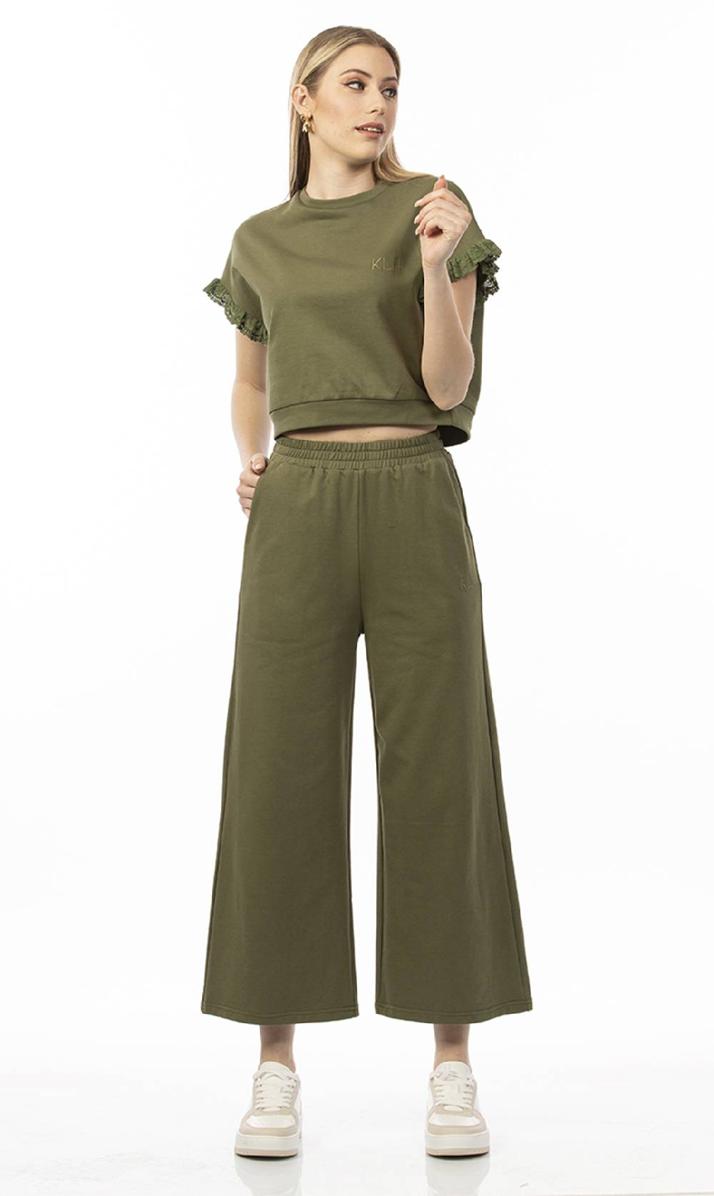 Koralline PANTALONE CROP IN FELPA In Vendita