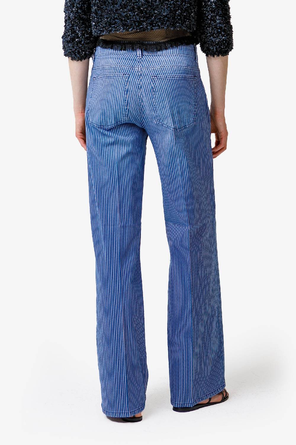Kristina Ti TABITA - Striped low waist jeans Offerta Pasqua