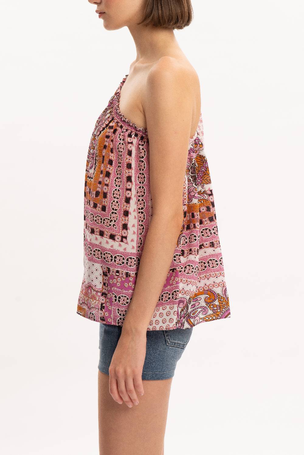 Kristina Ti AGATA - One shoulder blouse Vintage Consegna Veloce