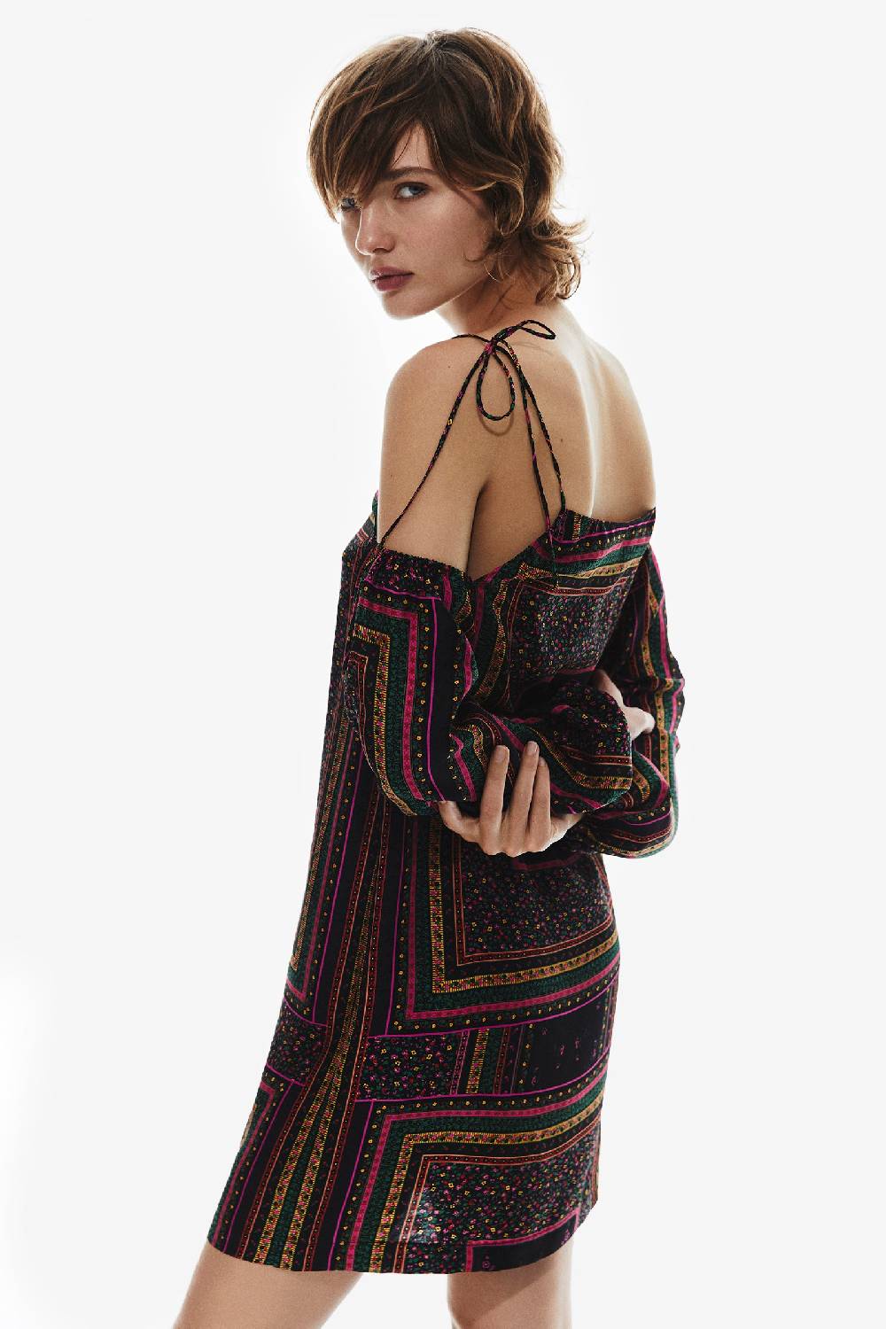 Kristina Ti AVA - Nude silk dress Economico