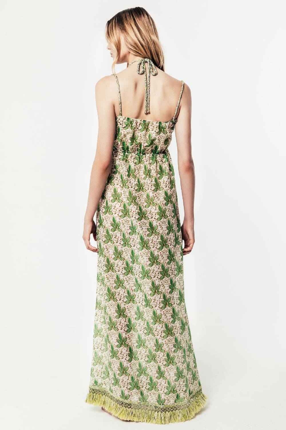 Kristina Ti CONSUELO - Long tropical dress Sottocosto