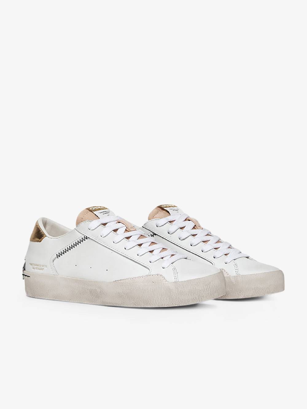 CRIME LONDON Sneakers Distressed 27006PP6 donna pelle bianco Economico