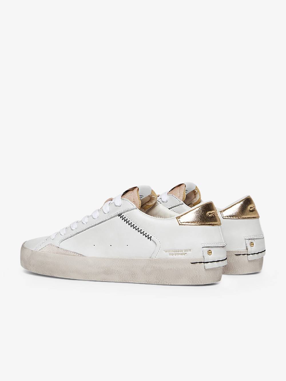 CRIME LONDON Sneakers Distressed 27006PP6 donna pelle bianco Economico