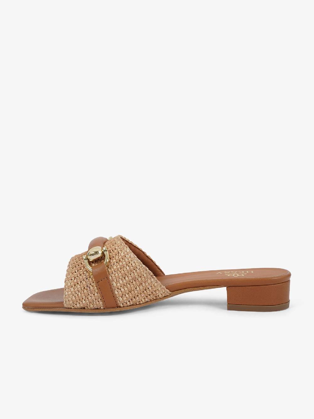 HESSY Sandali con tacco TACCO 10 720 donna rafia marrone Online Outlet