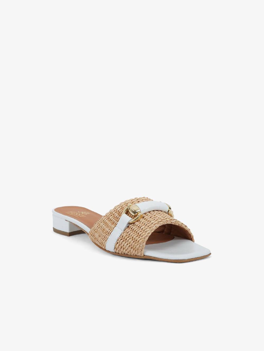 HESSY Sandali con tacco TACCO 10 720 donna rafia bianco Offerta temporanea