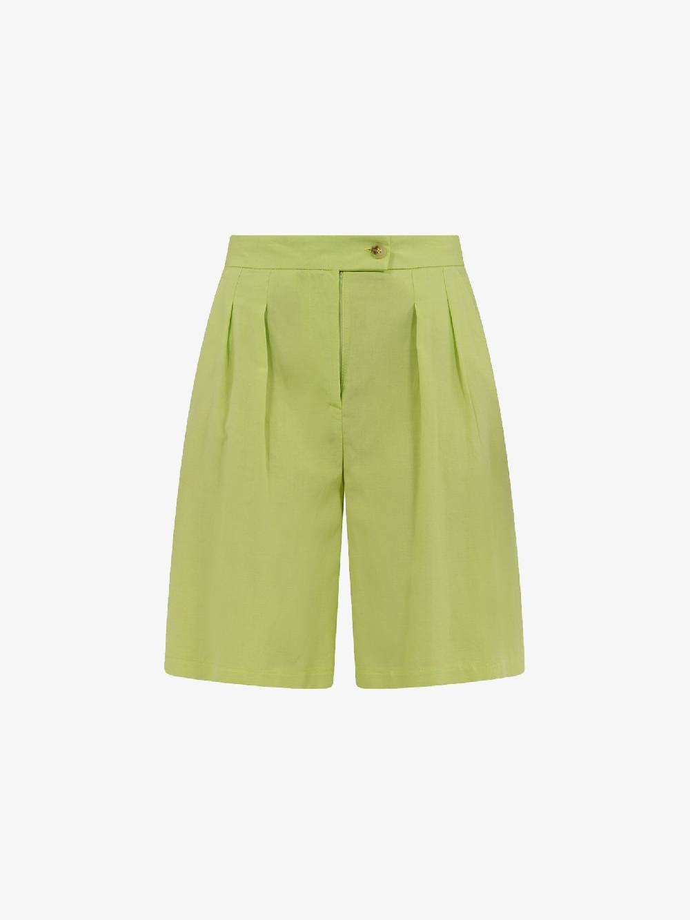 VICOLO Bermuda con pieghe TB1568 donna viscosa verde Negozi Online