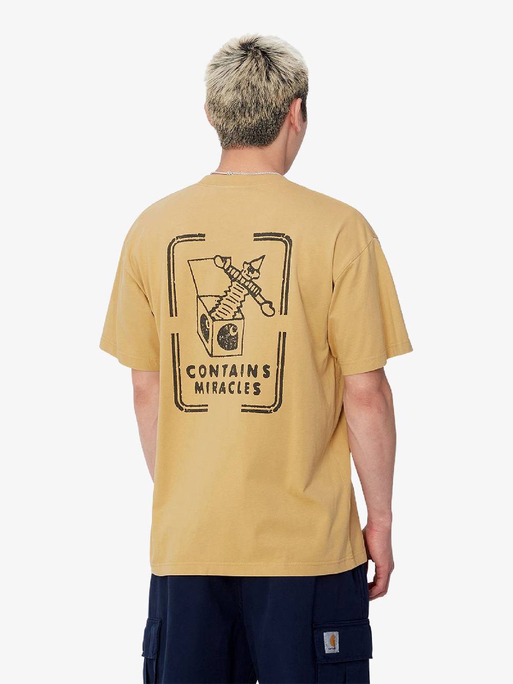 CARHARTT WIP T-shirt S/S Stamp I033670_ uomo cotone beige Pezzi Unici