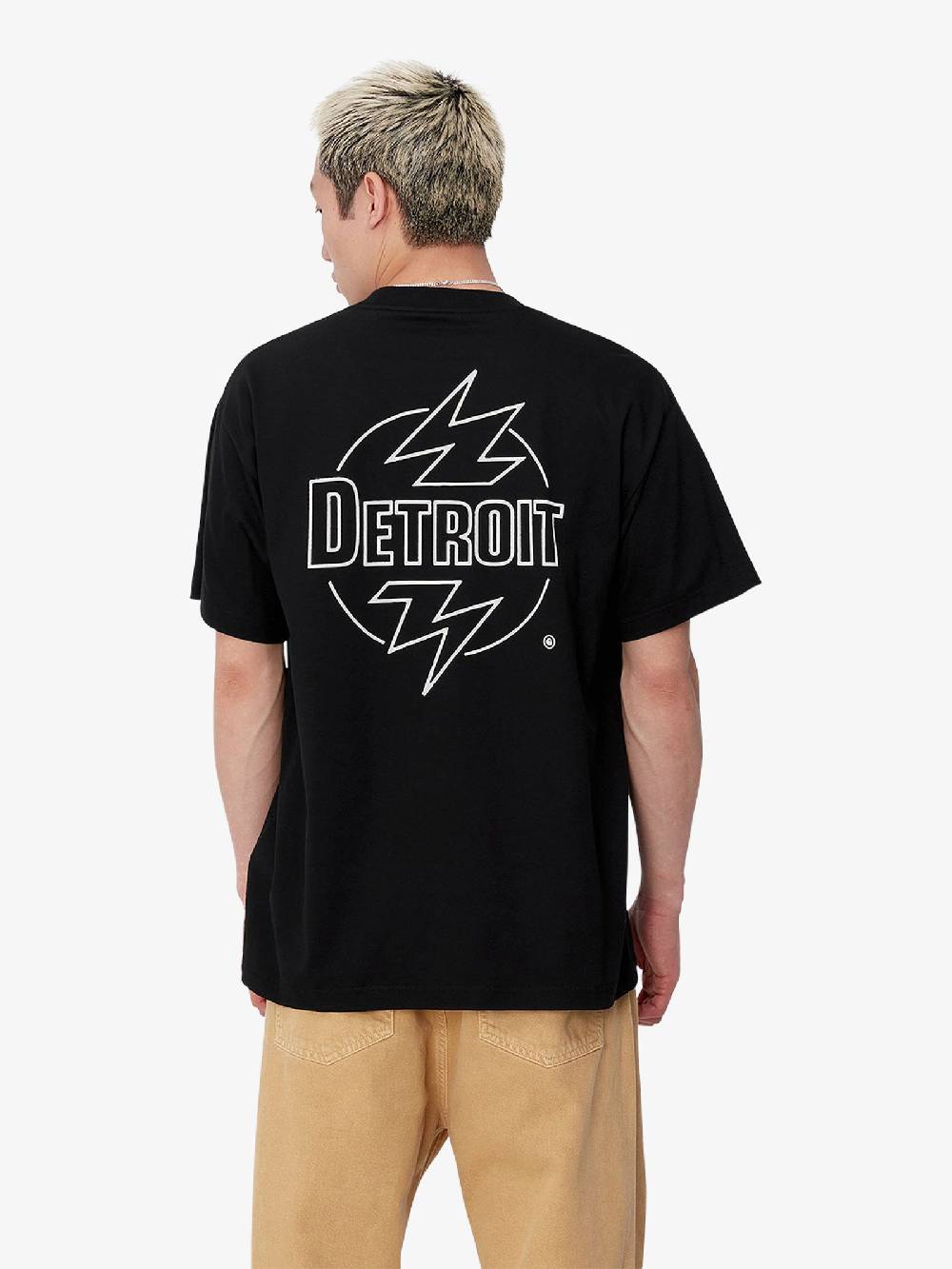 CARHARTT WIP T-shirt S/S Ablaze I033639_ uomo cotone nero Consegna Veloce