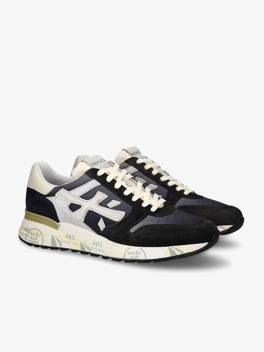 PREMIATA Sneakers MICK 6618 uomo pelle blu Pezzi Unici