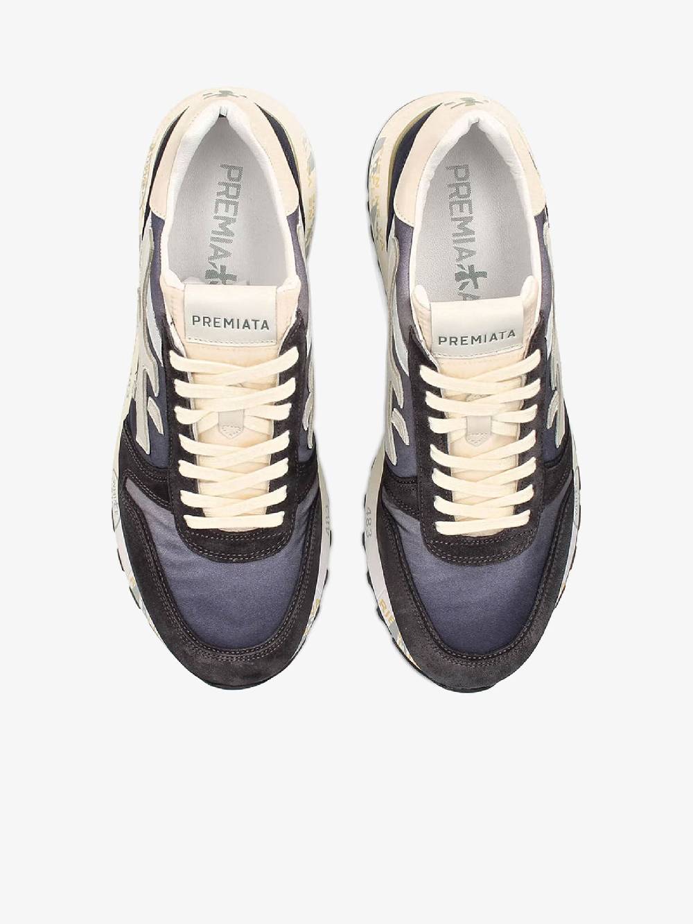 PREMIATA Sneakers MICK 6618 uomo pelle blu Pezzi Unici
