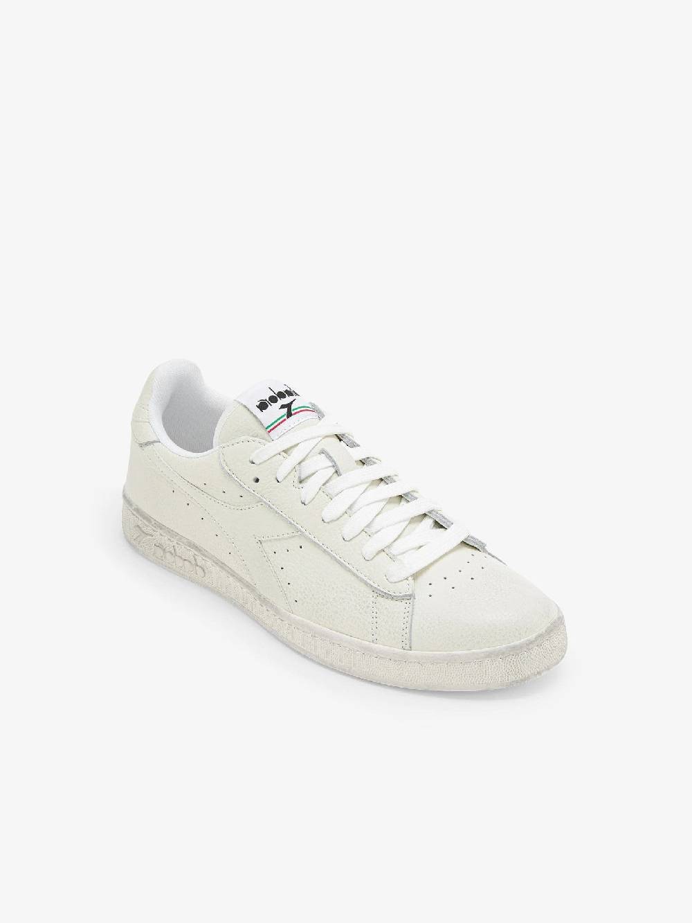 DIADORA Sneakers Game L Low Waxed 501.178301_ uomo in pelle bianco Shopping Online