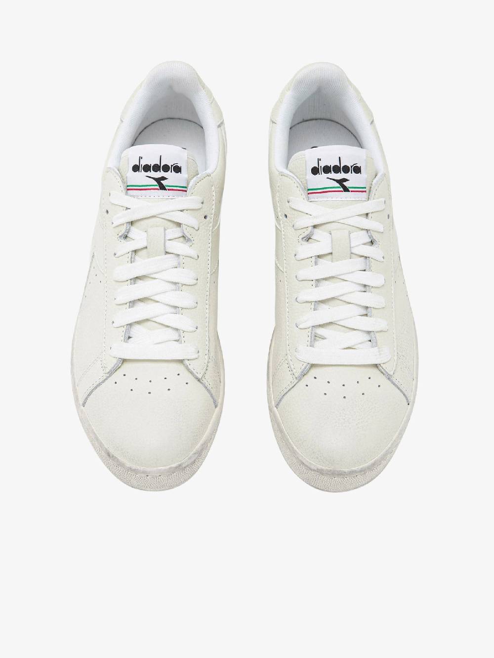 DIADORA Sneakers Game L Low Waxed 501.178301_ uomo in pelle bianco Shopping Online