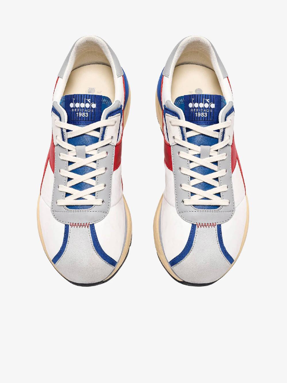 DIADORA Sneakers ELITE 201.180469_ uomo pelle bianco Rilascio limitato