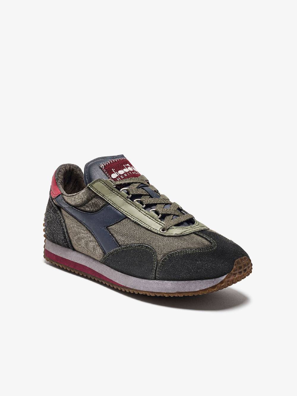 DIADORA Sneakers EQUIPE H DIRTY STONE WASH EVO 201.174736_ uomo pelle multicolor Novità