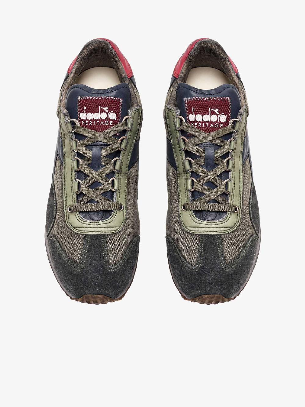 DIADORA Sneakers EQUIPE H DIRTY STONE WASH EVO 201.174736_ uomo pelle multicolor Novità