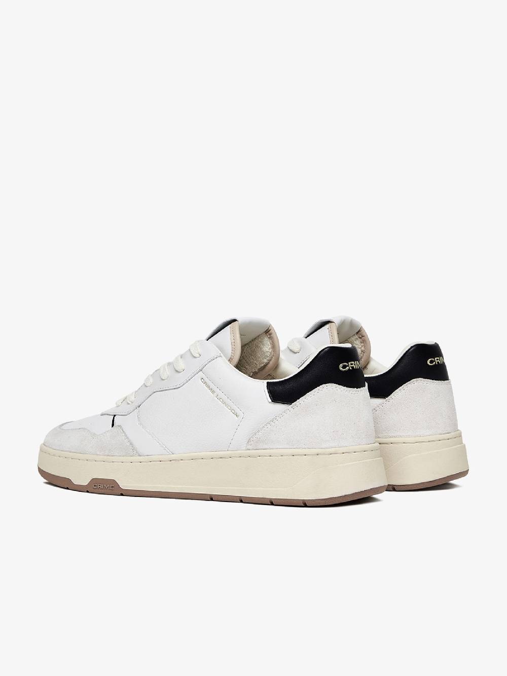 CRIME LONDON Sneakers Timeless 17201PP6 uomo in pelle bianco Promozione temporanea